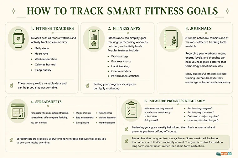 Infographic: how to track SMART fitness goals