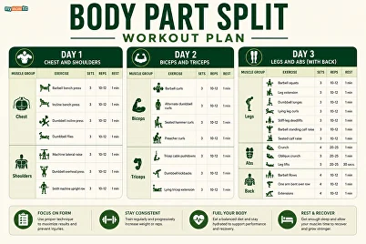 3 day workout split