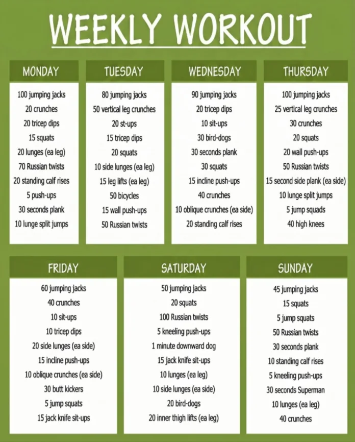 beginner workout