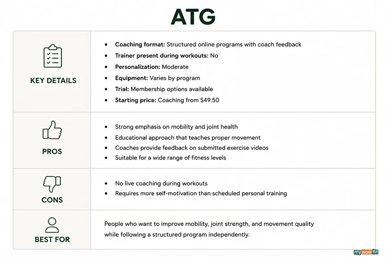ATG key details and pros and cons