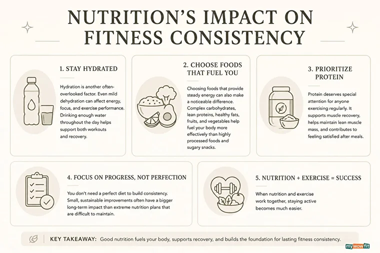 Infographic: nutrition's impact on fitness consistency