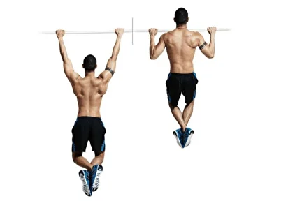 Man doing pull-ups