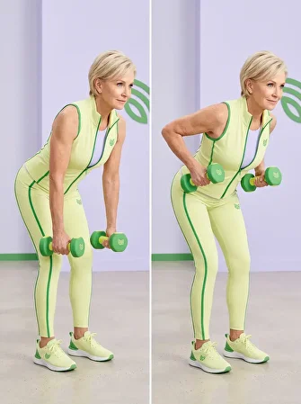 Standing Rows with Resistance Band