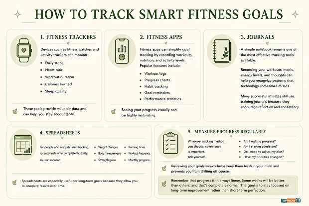Infographic: how to track SMART fitness goals